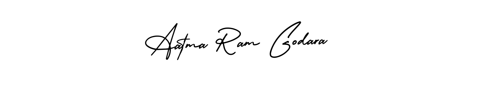 Similarly AmerikaSignatureDemo-Regular is the best handwritten signature design. Signature creator online .You can use it as an online autograph creator for name Aatma Ram Godara. Aatma Ram Godara signature style 3 images and pictures png