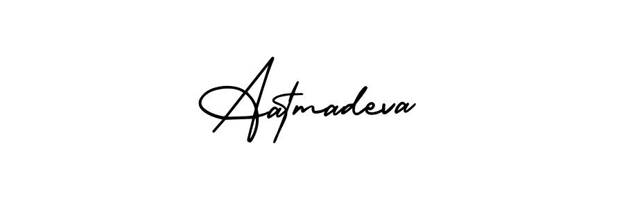 Also we have Aatmadeva name is the best signature style. Create professional handwritten signature collection using AmerikaSignatureDemo-Regular autograph style. Aatmadeva signature style 3 images and pictures png