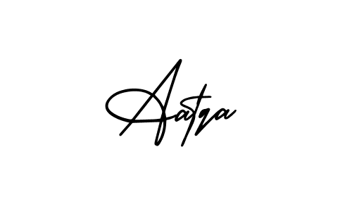 AmerikaSignatureDemo-Regular is a professional signature style that is perfect for those who want to add a touch of class to their signature. It is also a great choice for those who want to make their signature more unique. Get Aatqa name to fancy signature for free. Aatqa signature style 3 images and pictures png