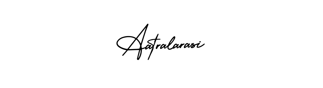 AmerikaSignatureDemo-Regular is a professional signature style that is perfect for those who want to add a touch of class to their signature. It is also a great choice for those who want to make their signature more unique. Get Aatralarasi name to fancy signature for free. Aatralarasi signature style 3 images and pictures png