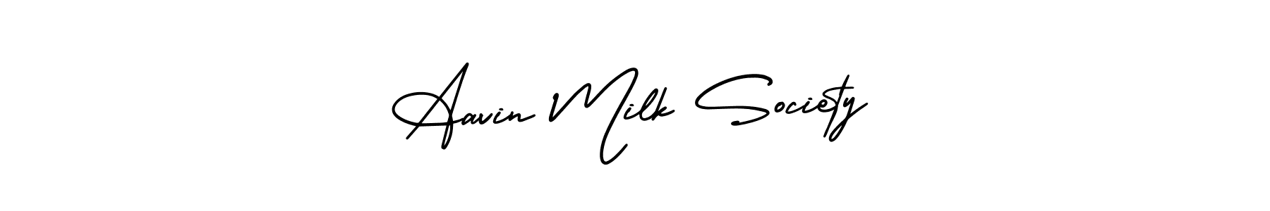 AmerikaSignatureDemo-Regular is a professional signature style that is perfect for those who want to add a touch of class to their signature. It is also a great choice for those who want to make their signature more unique. Get Aavin Milk Society name to fancy signature for free. Aavin Milk Society signature style 3 images and pictures png