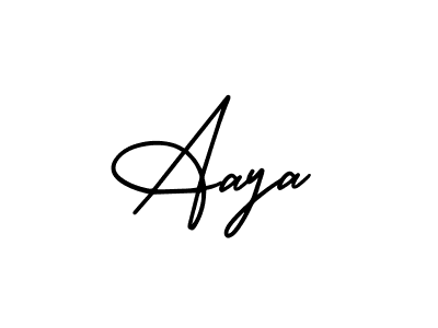 Similarly AmerikaSignatureDemo-Regular is the best handwritten signature design. Signature creator online .You can use it as an online autograph creator for name Aaya. Aaya signature style 3 images and pictures png