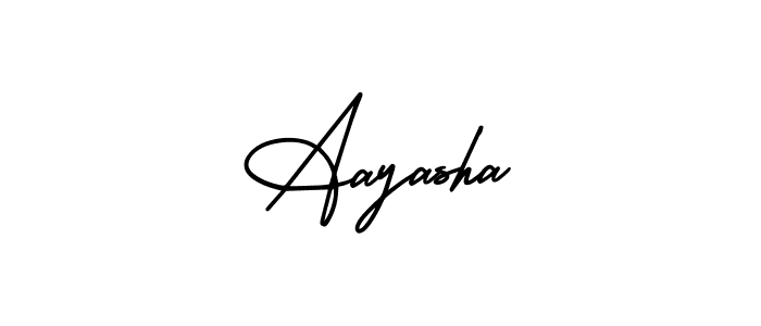 Create a beautiful signature design for name Aayasha. With this signature (AmerikaSignatureDemo-Regular) fonts, you can make a handwritten signature for free. Aayasha signature style 3 images and pictures png