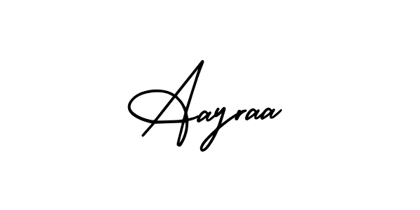 Use a signature maker to create a handwritten signature online. With this signature software, you can design (AmerikaSignatureDemo-Regular) your own signature for name Aayraa. Aayraa signature style 3 images and pictures png