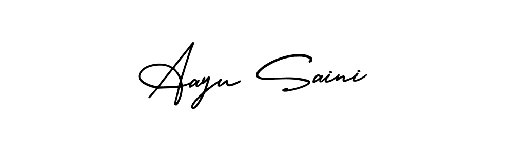 Here are the top 10 professional signature styles for the name Aayu Saini. These are the best autograph styles you can use for your name. Aayu Saini signature style 3 images and pictures png