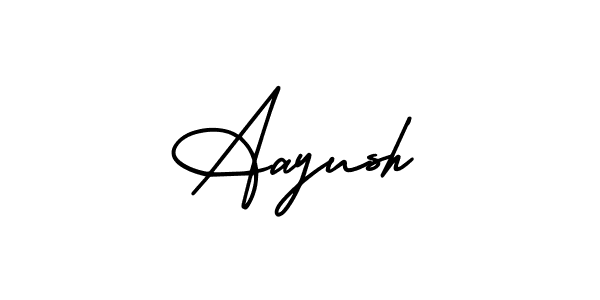 Aayush stylish signature style. Best Handwritten Sign (AmerikaSignatureDemo-Regular) for my name. Handwritten Signature Collection Ideas for my name Aayush. Aayush signature style 3 images and pictures png