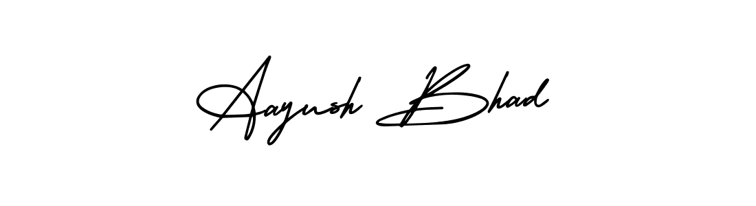 It looks lik you need a new signature style for name Aayush Bhad. Design unique handwritten (AmerikaSignatureDemo-Regular) signature with our free signature maker in just a few clicks. Aayush Bhad signature style 3 images and pictures png