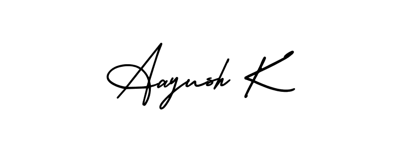 You can use this online signature creator to create a handwritten signature for the name Aayush K. This is the best online autograph maker. Aayush K signature style 3 images and pictures png