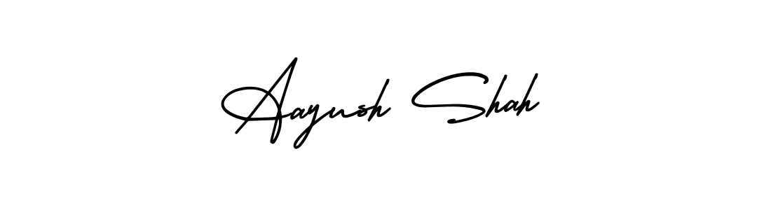 Design your own signature with our free online signature maker. With this signature software, you can create a handwritten (AmerikaSignatureDemo-Regular) signature for name Aayush Shah. Aayush Shah signature style 3 images and pictures png