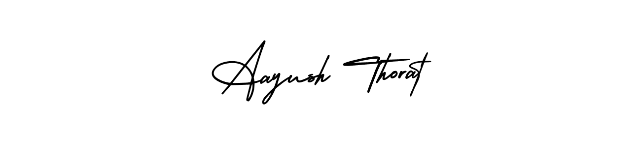 Also You can easily find your signature by using the search form. We will create Aayush Thorat name handwritten signature images for you free of cost using AmerikaSignatureDemo-Regular sign style. Aayush Thorat signature style 3 images and pictures png