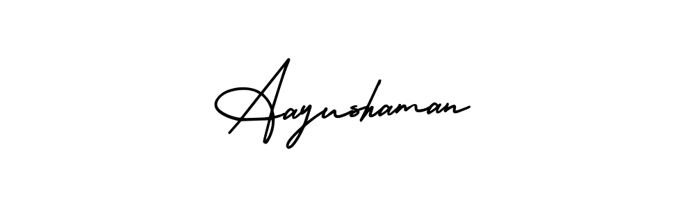 Also You can easily find your signature by using the search form. We will create Aayushaman name handwritten signature images for you free of cost using AmerikaSignatureDemo-Regular sign style. Aayushaman signature style 3 images and pictures png