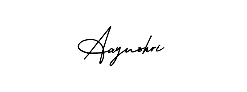 Aayushri stylish signature style. Best Handwritten Sign (AmerikaSignatureDemo-Regular) for my name. Handwritten Signature Collection Ideas for my name Aayushri. Aayushri signature style 3 images and pictures png