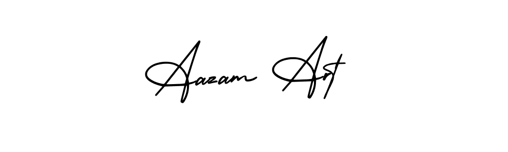 Make a beautiful signature design for name Aazam Art . With this signature (AmerikaSignatureDemo-Regular) style, you can create a handwritten signature for free. Aazam Art  signature style 3 images and pictures png