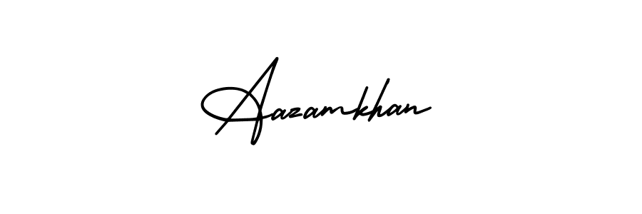 Make a beautiful signature design for name Aazamkhan. Use this online signature maker to create a handwritten signature for free. Aazamkhan signature style 3 images and pictures png