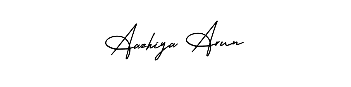 Aazhiya Arun stylish signature style. Best Handwritten Sign (AmerikaSignatureDemo-Regular) for my name. Handwritten Signature Collection Ideas for my name Aazhiya Arun. Aazhiya Arun signature style 3 images and pictures png