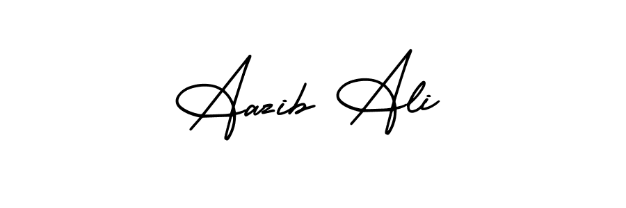 You should practise on your own different ways (AmerikaSignatureDemo-Regular) to write your name (Aazib Ali) in signature. don't let someone else do it for you. Aazib Ali signature style 3 images and pictures png