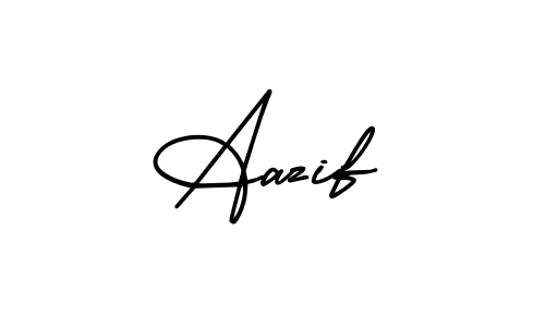 Design your own signature with our free online signature maker. With this signature software, you can create a handwritten (AmerikaSignatureDemo-Regular) signature for name Aazif. Aazif signature style 3 images and pictures png