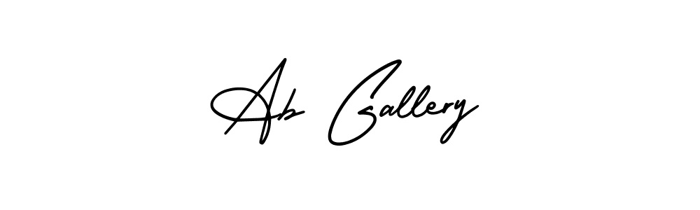 Create a beautiful signature design for name Ab Gallery. With this signature (AmerikaSignatureDemo-Regular) fonts, you can make a handwritten signature for free. Ab Gallery signature style 3 images and pictures png