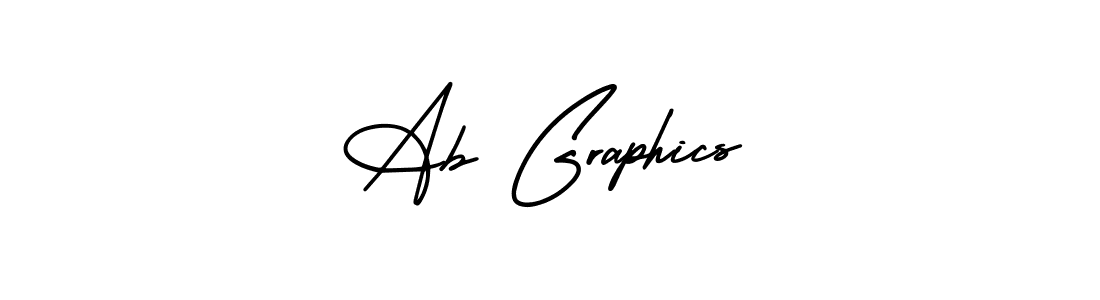 Design your own signature with our free online signature maker. With this signature software, you can create a handwritten (AmerikaSignatureDemo-Regular) signature for name Ab Graphics. Ab Graphics signature style 3 images and pictures png