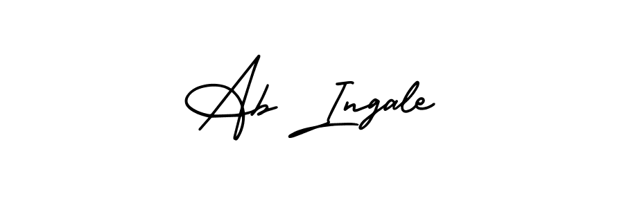 Also You can easily find your signature by using the search form. We will create Ab Ingale name handwritten signature images for you free of cost using AmerikaSignatureDemo-Regular sign style. Ab Ingale signature style 3 images and pictures png