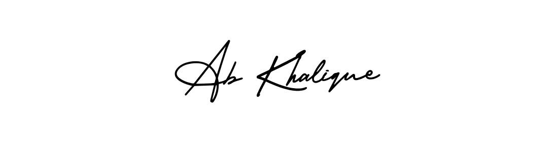 How to Draw Ab Khalique signature style? AmerikaSignatureDemo-Regular is a latest design signature styles for name Ab Khalique. Ab Khalique signature style 3 images and pictures png