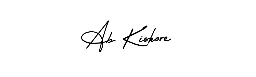 How to make Ab Kishore signature? AmerikaSignatureDemo-Regular is a professional autograph style. Create handwritten signature for Ab Kishore name. Ab Kishore signature style 3 images and pictures png