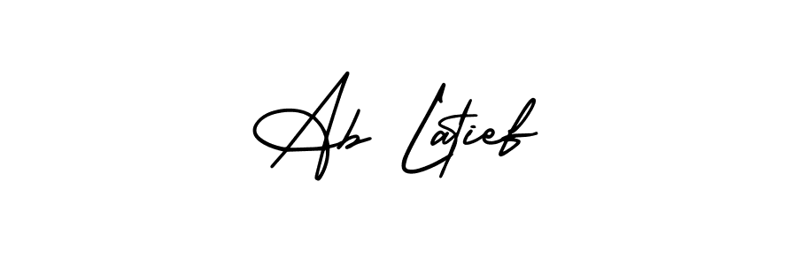 Make a beautiful signature design for name Ab Latief. With this signature (AmerikaSignatureDemo-Regular) style, you can create a handwritten signature for free. Ab Latief signature style 3 images and pictures png