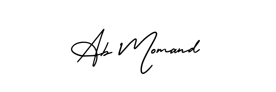 Best and Professional Signature Style for Ab Momand. AmerikaSignatureDemo-Regular Best Signature Style Collection. Ab Momand signature style 3 images and pictures png