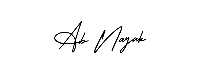 Make a beautiful signature design for name Ab Nayak. Use this online signature maker to create a handwritten signature for free. Ab Nayak signature style 3 images and pictures png