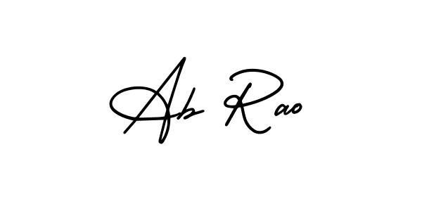 Best and Professional Signature Style for Ab Rao. AmerikaSignatureDemo-Regular Best Signature Style Collection. Ab Rao signature style 3 images and pictures png