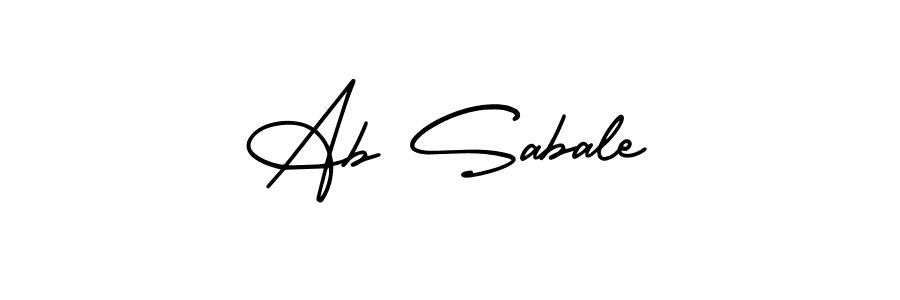 Ab Sabale stylish signature style. Best Handwritten Sign (AmerikaSignatureDemo-Regular) for my name. Handwritten Signature Collection Ideas for my name Ab Sabale. Ab Sabale signature style 3 images and pictures png