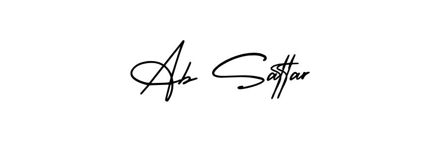 Design your own signature with our free online signature maker. With this signature software, you can create a handwritten (AmerikaSignatureDemo-Regular) signature for name Ab Sattar. Ab Sattar signature style 3 images and pictures png