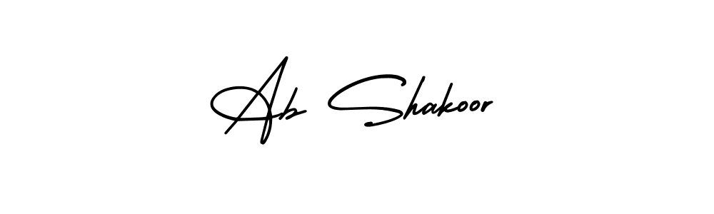 How to Draw Ab Shakoor signature style? AmerikaSignatureDemo-Regular is a latest design signature styles for name Ab Shakoor. Ab Shakoor signature style 3 images and pictures png