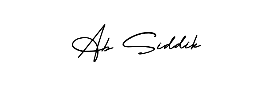 Make a beautiful signature design for name Ab Siddik. Use this online signature maker to create a handwritten signature for free. Ab Siddik signature style 3 images and pictures png