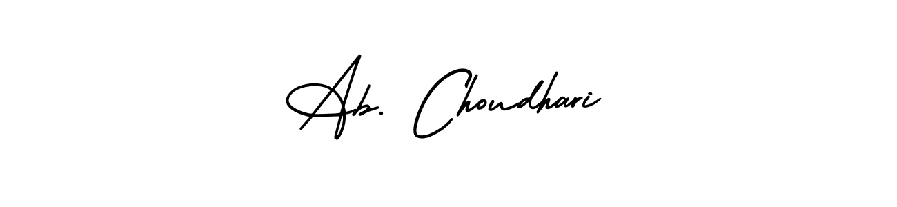 Make a beautiful signature design for name Ab. Choudhari. With this signature (AmerikaSignatureDemo-Regular) style, you can create a handwritten signature for free. Ab. Choudhari signature style 3 images and pictures png