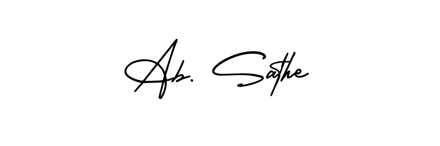 How to make Ab. Sathe signature? AmerikaSignatureDemo-Regular is a professional autograph style. Create handwritten signature for Ab. Sathe name. Ab. Sathe signature style 3 images and pictures png