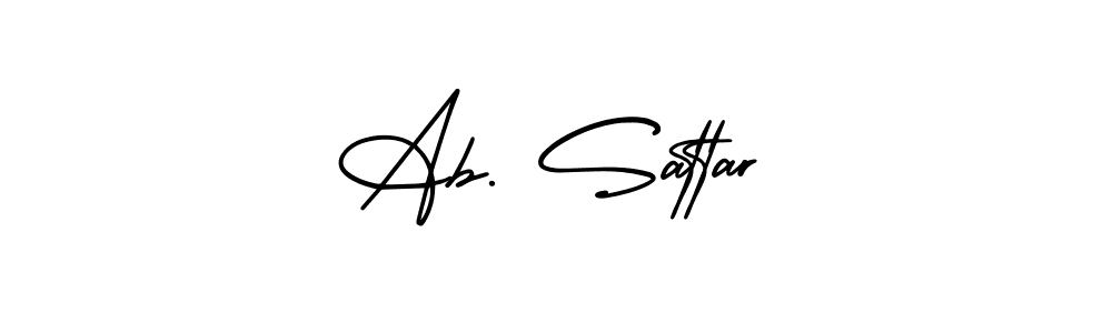 How to make Ab. Sattar name signature. Use AmerikaSignatureDemo-Regular style for creating short signs online. This is the latest handwritten sign. Ab. Sattar signature style 3 images and pictures png
