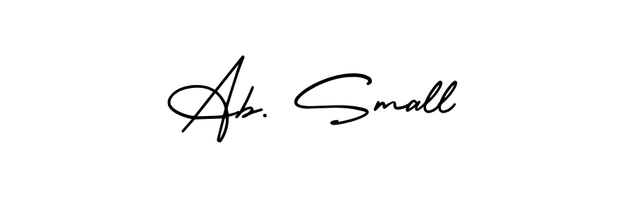 How to Draw Ab. Small signature style? AmerikaSignatureDemo-Regular is a latest design signature styles for name Ab. Small. Ab. Small signature style 3 images and pictures png