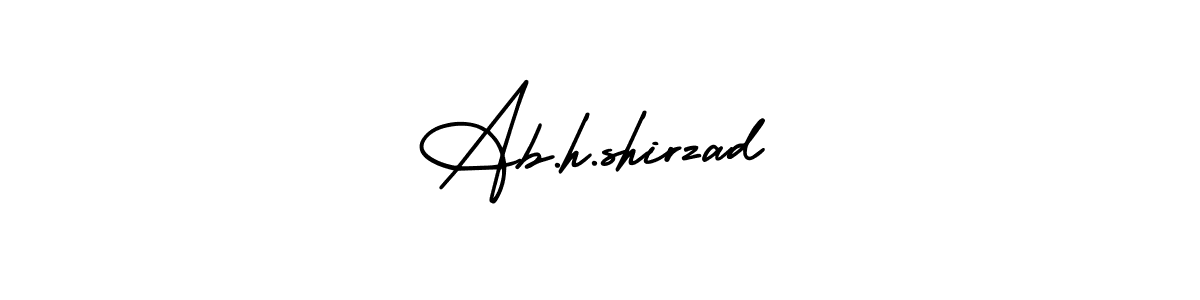 Also You can easily find your signature by using the search form. We will create Ab.h.shirzad name handwritten signature images for you free of cost using AmerikaSignatureDemo-Regular sign style. Ab.h.shirzad signature style 3 images and pictures png