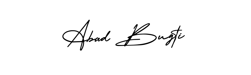 How to make Abad Bugti signature? AmerikaSignatureDemo-Regular is a professional autograph style. Create handwritten signature for Abad Bugti name. Abad Bugti signature style 3 images and pictures png