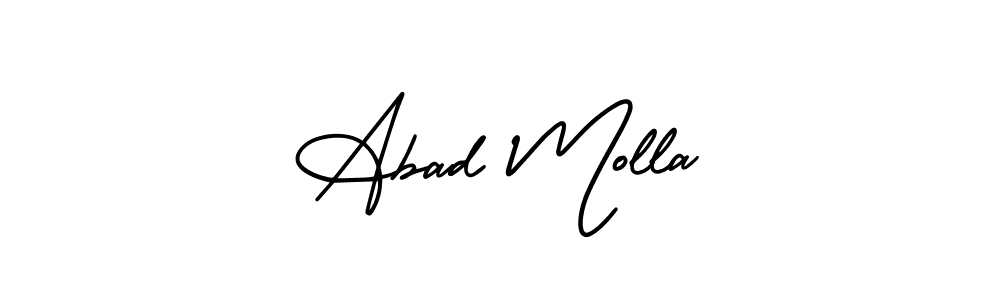 AmerikaSignatureDemo-Regular is a professional signature style that is perfect for those who want to add a touch of class to their signature. It is also a great choice for those who want to make their signature more unique. Get Abad Molla name to fancy signature for free. Abad Molla signature style 3 images and pictures png