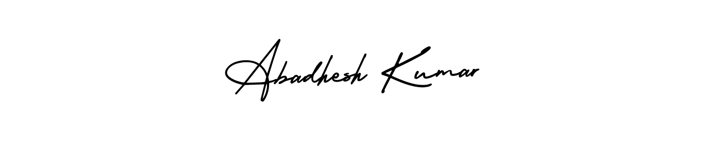 Make a beautiful signature design for name Abadhesh Kumar. With this signature (AmerikaSignatureDemo-Regular) style, you can create a handwritten signature for free. Abadhesh Kumar signature style 3 images and pictures png