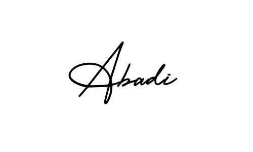 Also You can easily find your signature by using the search form. We will create Abadi name handwritten signature images for you free of cost using AmerikaSignatureDemo-Regular sign style. Abadi signature style 3 images and pictures png