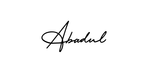 You can use this online signature creator to create a handwritten signature for the name Abadul. This is the best online autograph maker. Abadul signature style 3 images and pictures png