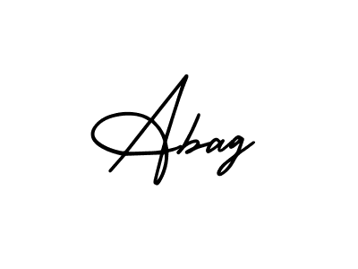 Similarly AmerikaSignatureDemo-Regular is the best handwritten signature design. Signature creator online .You can use it as an online autograph creator for name Abag. Abag signature style 3 images and pictures png