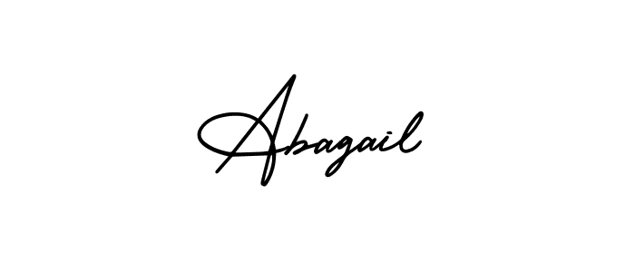Create a beautiful signature design for name Abagail. With this signature (AmerikaSignatureDemo-Regular) fonts, you can make a handwritten signature for free. Abagail signature style 3 images and pictures png