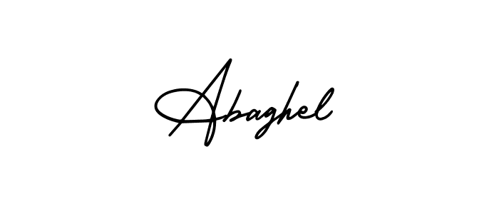 Create a beautiful signature design for name Abaghel. With this signature (AmerikaSignatureDemo-Regular) fonts, you can make a handwritten signature for free. Abaghel signature style 3 images and pictures png