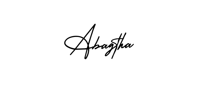 Make a beautiful signature design for name Abagtha. With this signature (AmerikaSignatureDemo-Regular) style, you can create a handwritten signature for free. Abagtha signature style 3 images and pictures png