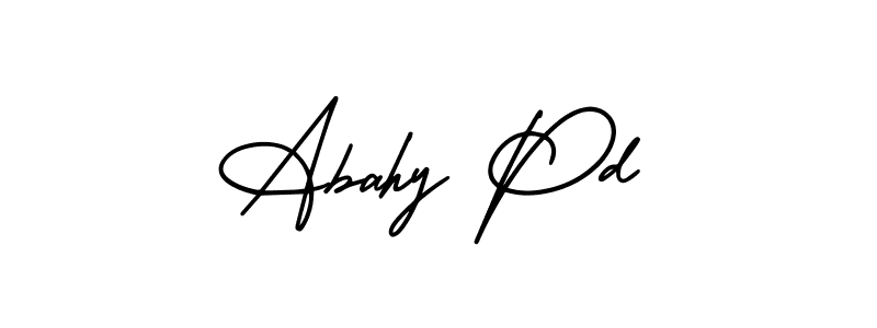 Abahy Pd stylish signature style. Best Handwritten Sign (AmerikaSignatureDemo-Regular) for my name. Handwritten Signature Collection Ideas for my name Abahy Pd. Abahy Pd signature style 3 images and pictures png