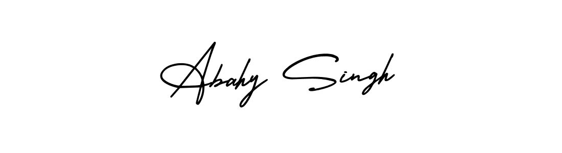 Use a signature maker to create a handwritten signature online. With this signature software, you can design (AmerikaSignatureDemo-Regular) your own signature for name Abahy Singh. Abahy Singh signature style 3 images and pictures png